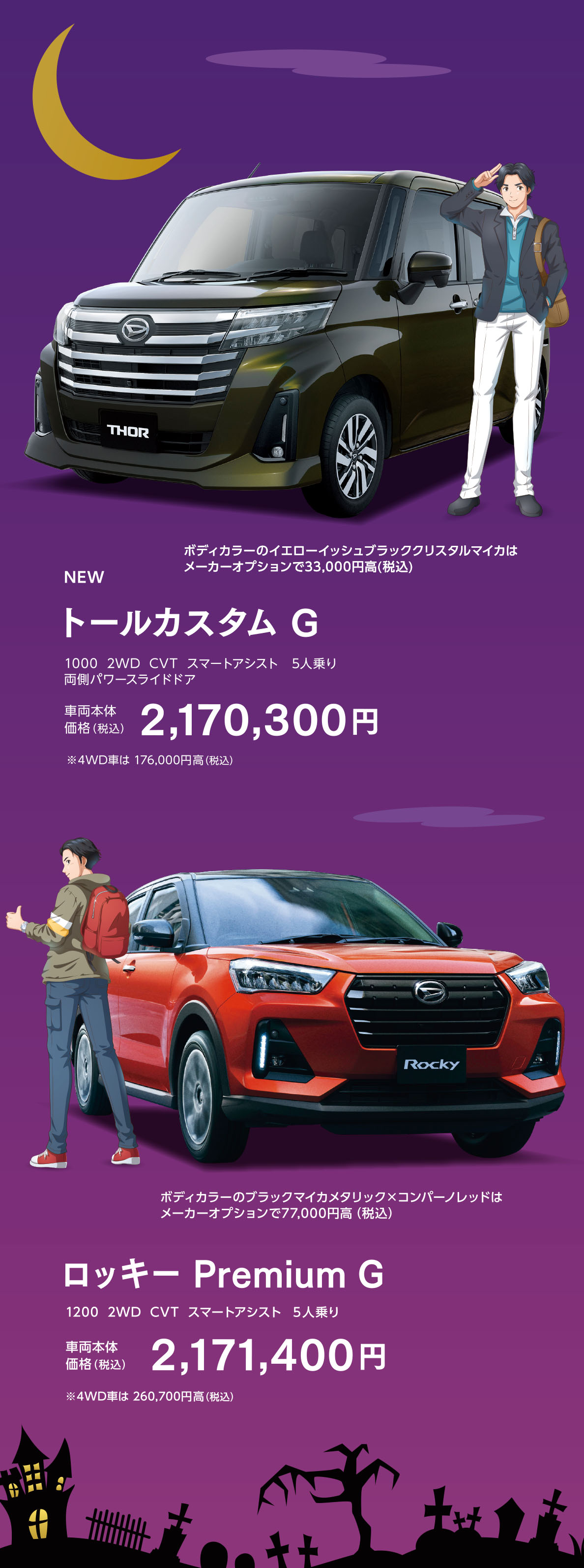 トール、ロッキー